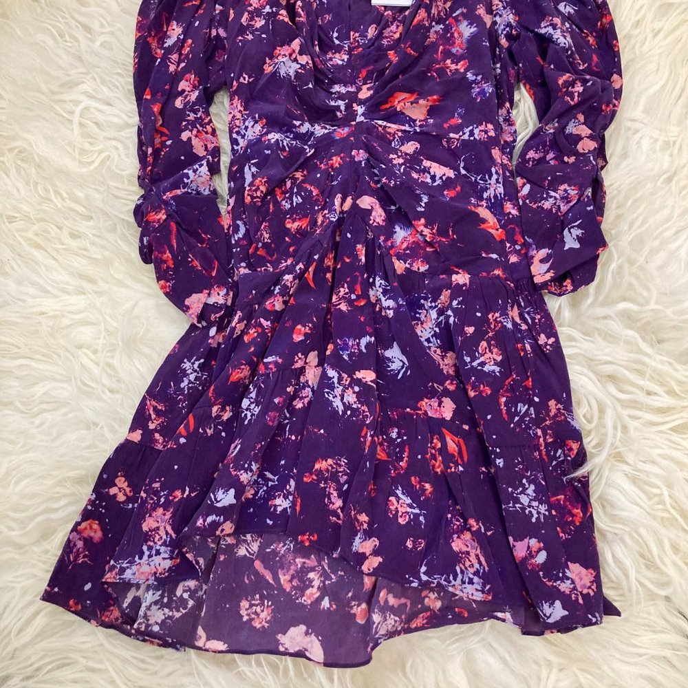 IRO Diplo ruched washed Lyocell-blend crepe mini dress - Picture 6 of 12